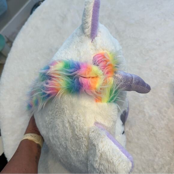 Oversized Cartoon Unicorn Head Mask Unisex Halloween Mask Costume - Picture 3 of 8